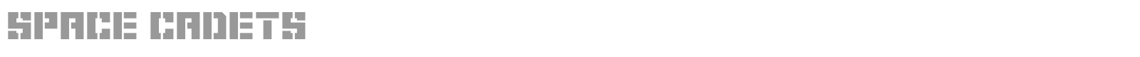 Space Cadets font preview